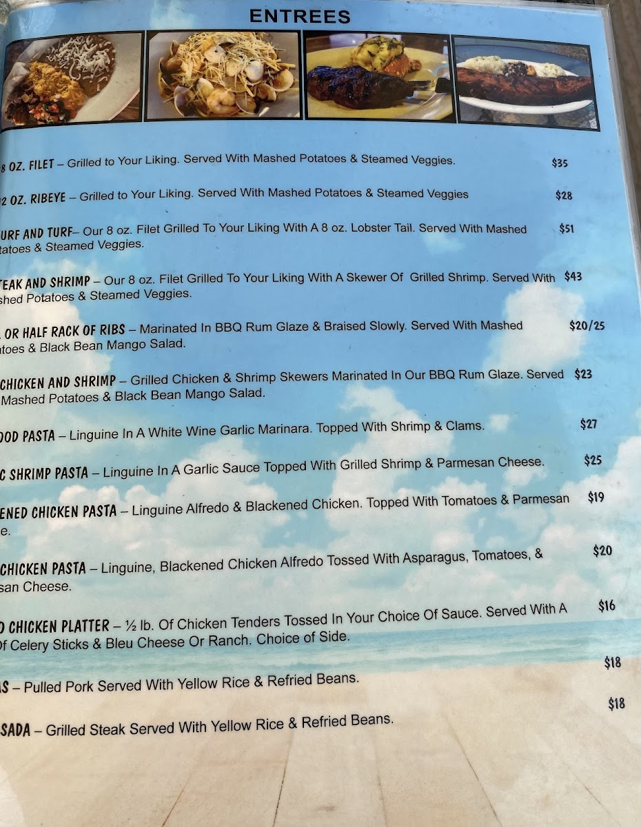 Menu Toucan's Lakefront-7